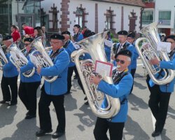 MV Uzwil-Henau zu Besuch in Althengstett - Marsch durch den Ort MV Uzwil-Henau zu Besuch in Althengstett - Marsch durch den Ort